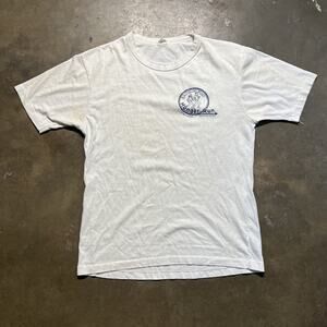 Vintage 70s Salisbury Post Hunger Run White T-Shirt
